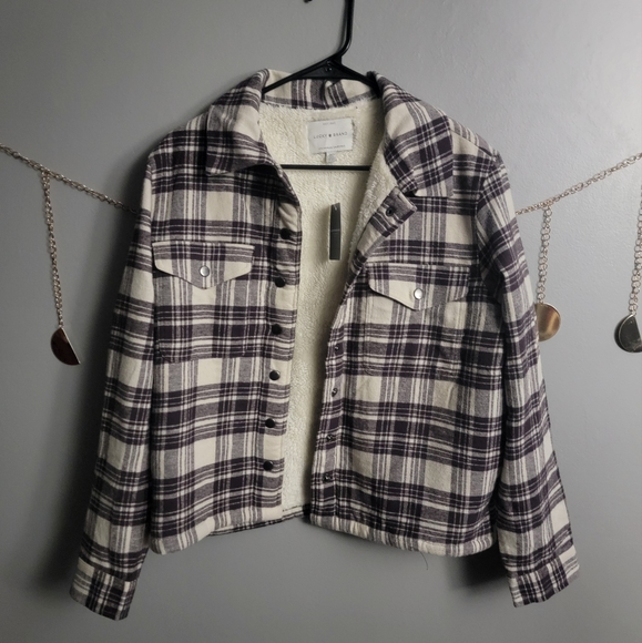 Lucky Brand Sherpa Flannel - Picture 1 of 6